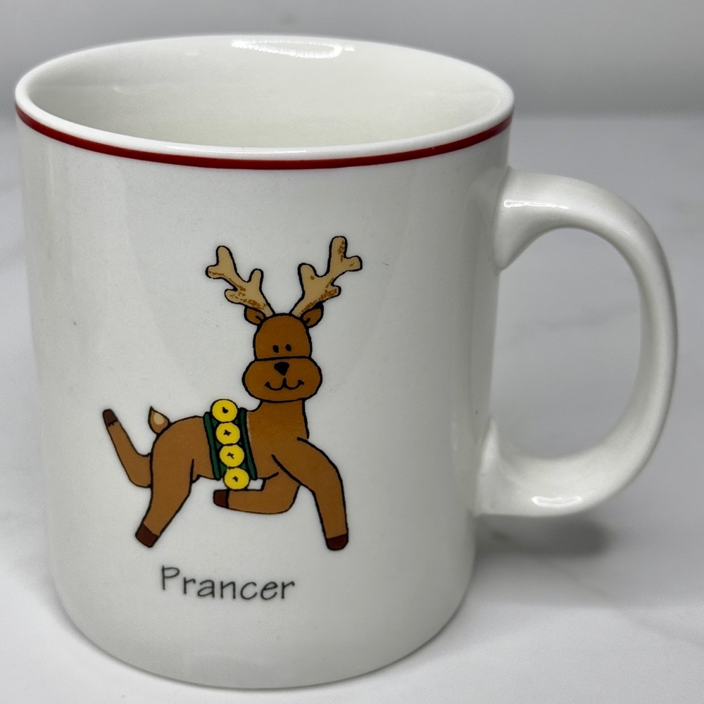 PRANCER Mug Santa's Reindeer Christmas